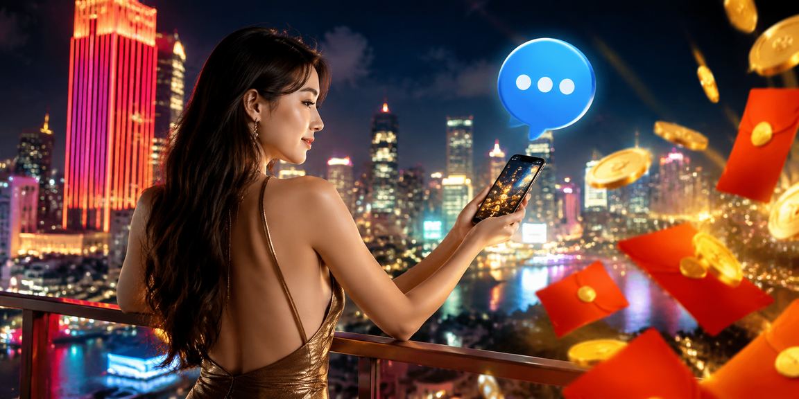 Không gian ánh đèn neon ở casino và giải trí tại TP. Hồ Chí Minh