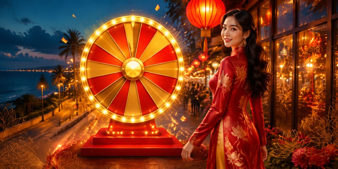 Không gian lễ hội may mắn tại Mũi Né, Việt Nam